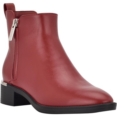 Женские ботильоны Calvin Klein Deneice красного цвета, размер 7,5, средний (B,M), BHFO 9046