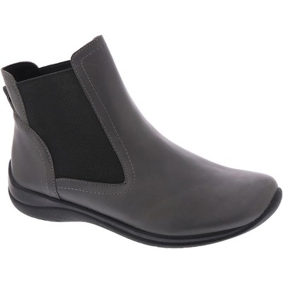 David Tate Womens Space Gray Leather Booties Shoes 10 Narrow (AA,N) BHFO 9104