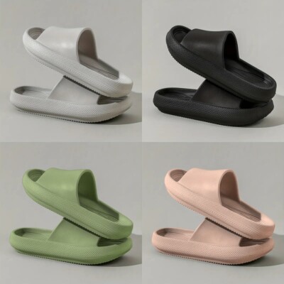 Cloud Slippers for Women and Men Cozy Pillow Slides Anti-Slip Sandals Ultra Soft