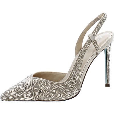 Женские туфли-лодочки Betsey Johnson Rocky Gold Metallic 8.5 Medium (B,M) BHFO 8007