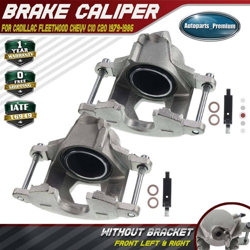 2x Brake Calipers for Chevrolet C10 C20 GMC C1500 2500 Suburban Front