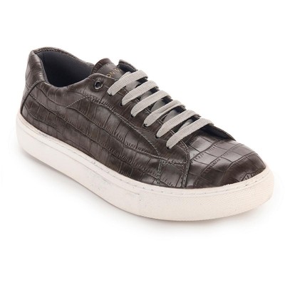 Мужские ботинки для скейтбординга Aston Marc серого цвета из искусственной кожи Shoes 8 Medium (D) BHFO 1310