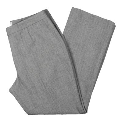 Le Suit Womens Gray Knit Office Work Dress Pants Trousers Petites 8P BHFO 8674