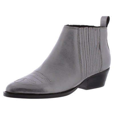 

Botkier Женские серые кожаные ботильоны в Техасе 5,5 средний (B,M) BHFO 3585, Gunmetal leather, Texas