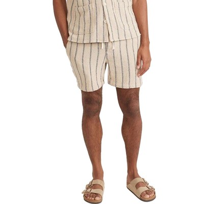 

Короткие шорты в полоску Marine Layer Saturday Basket — мужские, Khaki/navy stripe, Marine Layer