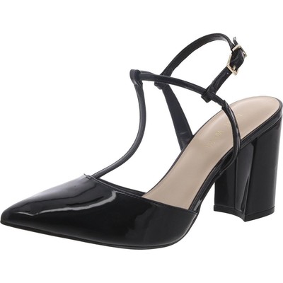 Женские туфли Nine West WINCINE на черном лакированном каблуке-блоке 7 средних размеров (B, M) BHFO 3751