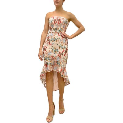 

Женское вечернее коктейльное и праздничное платье миди Sam Edelman BHFO 6579, Nude multi