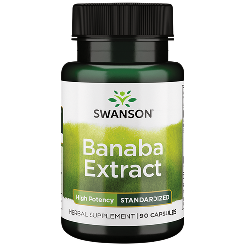 Swanson High Potency Banaba Extract 2% Corosolic Acid 60 мг 90 капсул