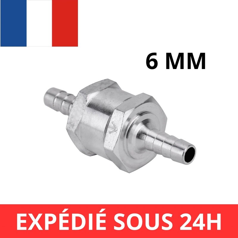 Clapet Anti-Retour 6mm Soupape Valve Carburant Gasoil Essence Huile (1748)