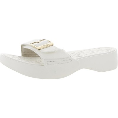 Scholls Shoes Женские белые босоножки на танкетке Rock On Max 9 Medium (B,M) 3949