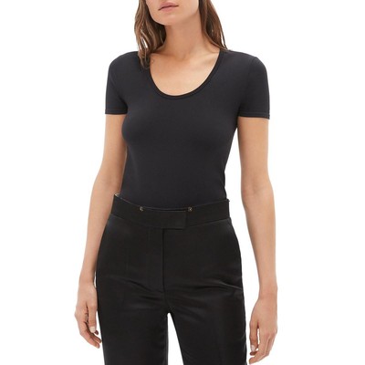 

Женская черная бесшовная футболка Helmut Lang  BHFO 1797, Черный