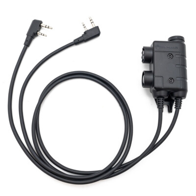 EARMOR M56 DUAL Push-to-Talk PTT Nexus 7.00 Plug for Kenwood/Baofeng