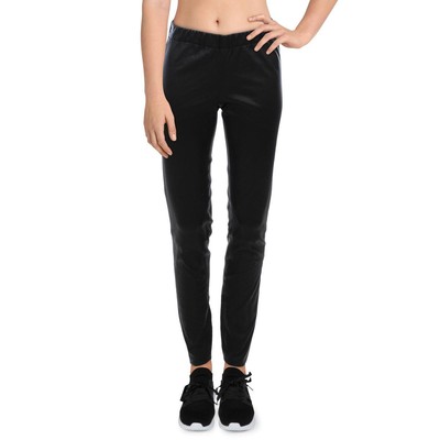 Женские обтягивающие леггинсы Max & Moi из черной кожи ягненка на щиколотке 42 BHFO 9805