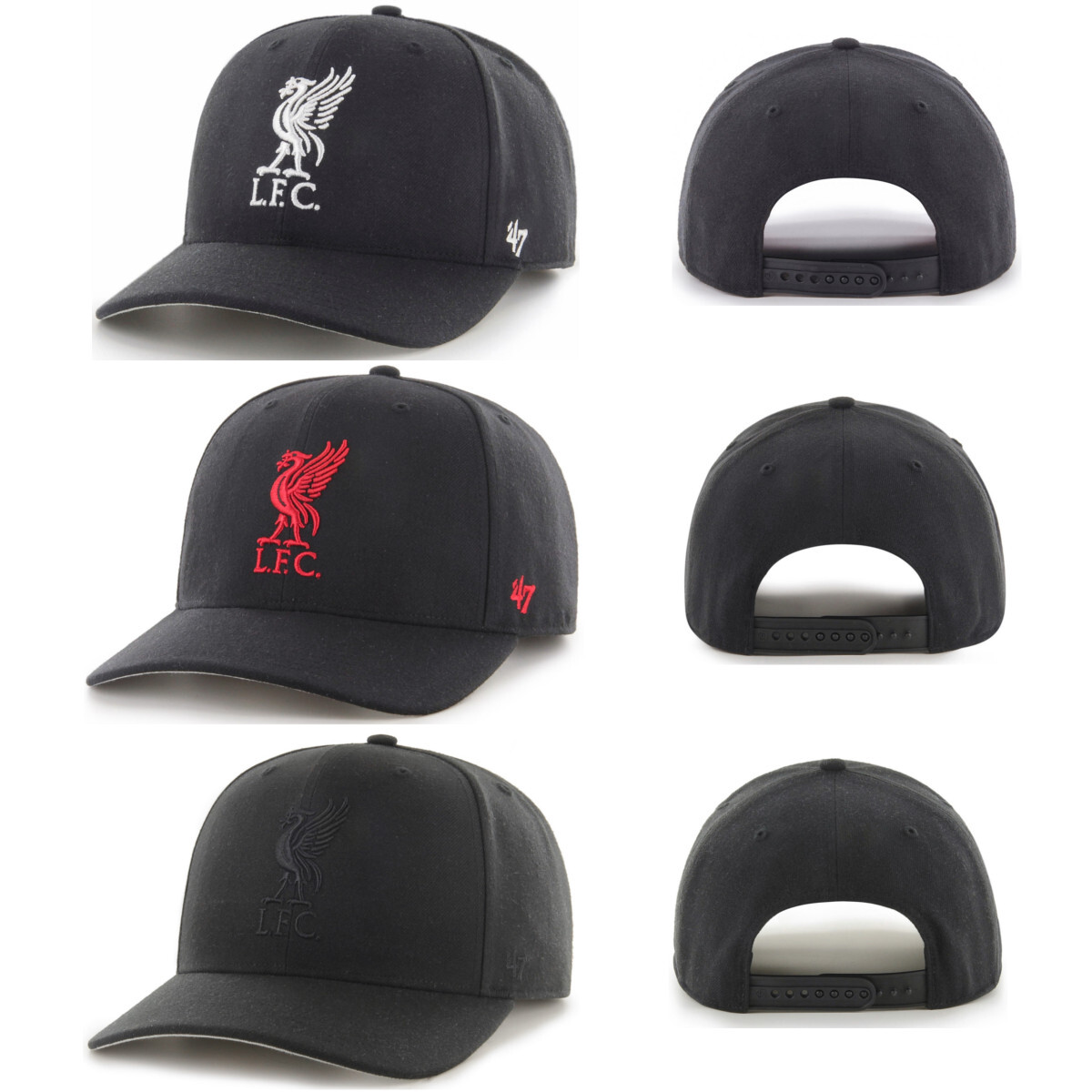 47 Brand Baseballmütze 47 Brand FC Liverpool Cap MVP Adjustable - EPL Storm Cloud Design Verstellbare Fan Cap