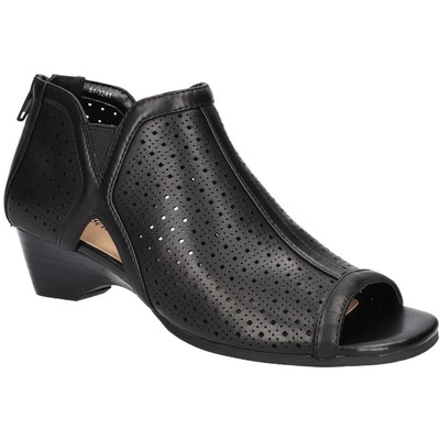 Женские черные туфли на танкетке Remy Bella Vita на очень широком каблуке 6 см (E+, WW) BHFO 3871