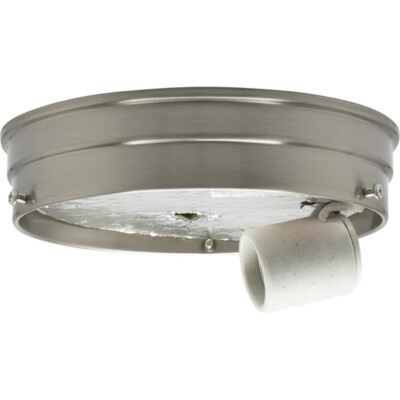 6''  1-Light Ceiling Pan with Brushed Nickel 60W Max - SATCO-90-1448
