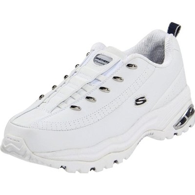 

Женские белые повседневные туфли Skechers Premium Premix, ширина 7 (C,D,W) BHFO 1467, White/navy