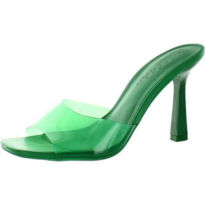 

Женские зеленые сандалии Wild Pair Luuna, туфли-лодочки 6,5, средний (B,M) BHFO 4056, Green vinyl