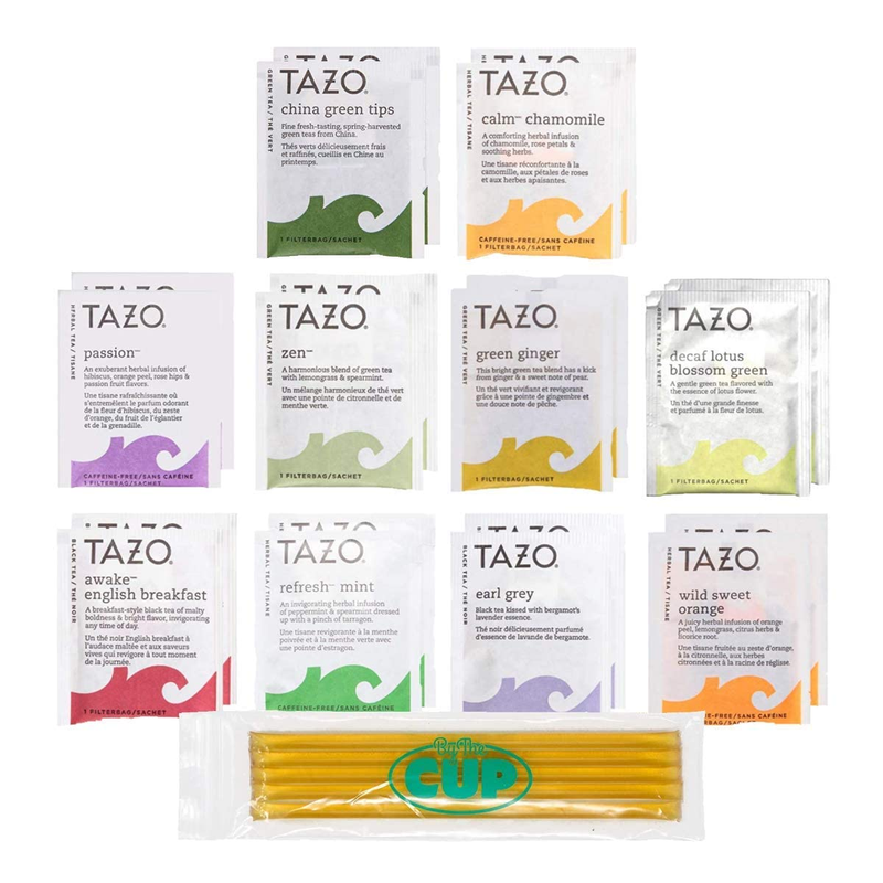 Bags Sampler Variety Gift Box With  Honey Sticks, 10 Differe