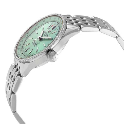 Pre-owned Breitling Navitimer Automatic Chronometer Green Dial Unisex Watch A17395361l1a1