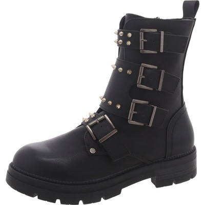 Женские ботинки до середины икры Steve Madden Regan черного цвета на молнии 8 Medium (B,M) BHFO 8164