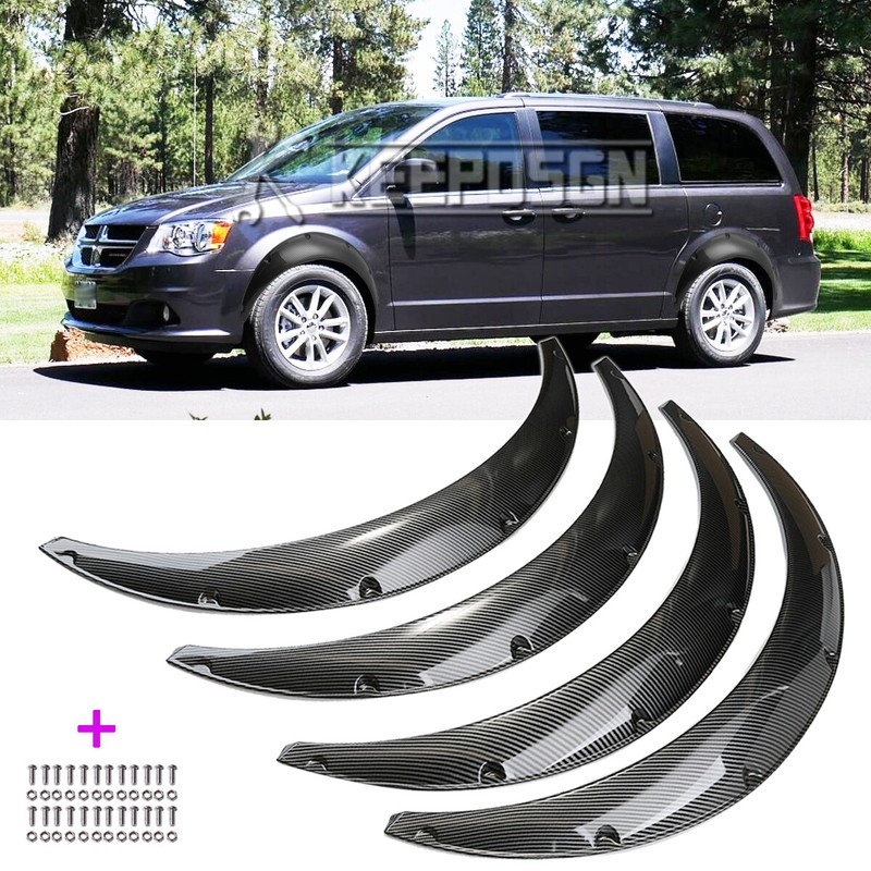 4X For Dodge Grand Caravan Carbon Look Fender Flares Extra Wide Wheel Arches 35"のeBay公認海外通販｜セカイモン