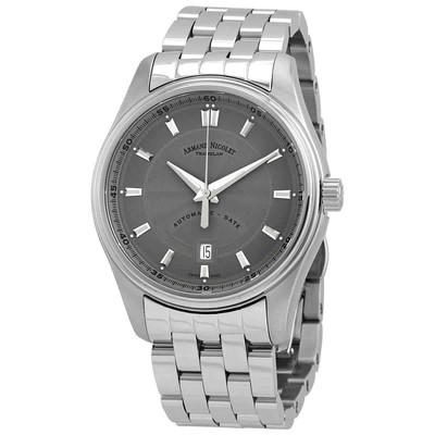 Pre-owned Armand Nicolet Mh2 Automatic Grey Dial Men's Watch A640a-gr-ma2640a