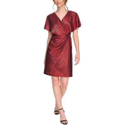 Женское вечернее платье с запахом в стиле металлик Kensie BHFO 2272