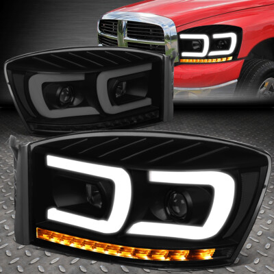 [ДВОЙНОЙ СВЕТОДИОДНЫЙ DRL +ПОСЛЕДОВАТЕЛЬНЫЙ СИГНАЛ] ДЛЯ ФАР ПРОЕКТОРА ГРУЗОВИКА RAM 06-09