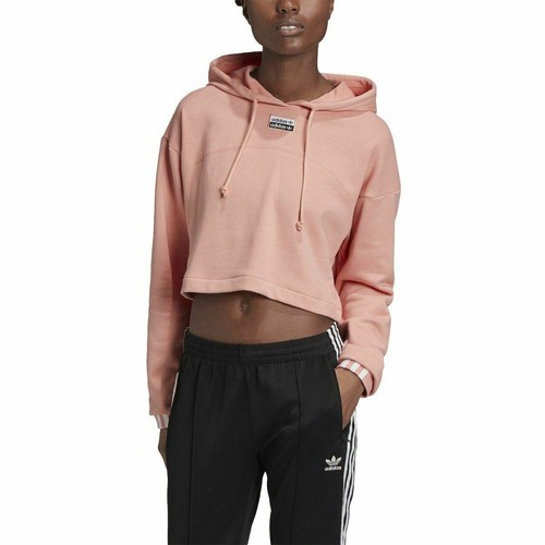 

[GD3088] Женская укороченная толстовка с капюшоном Adidas RYV, Розовый