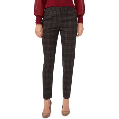 

Женские черные клетчатые брюки с карманами Vince Camuto Классические брюки  BHFO 5582, Rich black, 9151315