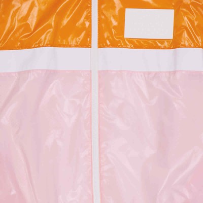 Pre-owned Burberry Aviemore Colour-block Polyamide Jacket In Orange