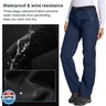 Jessie Kidden Women's Waterproof Pants Hiking Ski Snow Fish Fleece Lined Insulated Outdoor Golf Travel Pant (801F Blue 18)