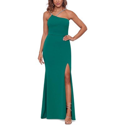 

Женское зеленое длинное вечернее платье Xscape с украшением Petites  BHFO 5108, Green