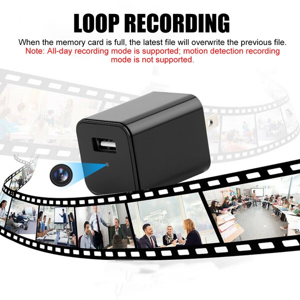 Mini Camera 1080P HD USB Charger Adapter Motion Detection DVR Home Security Cam - Image 22