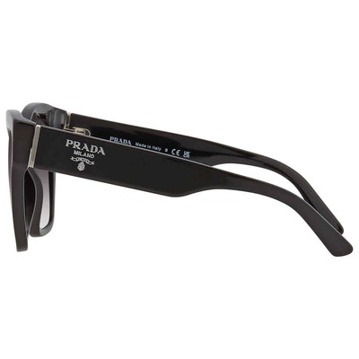 Pre-owned Prada Grey Gradient Cat Eye Ladies Sunglasses Pr 17zs 1ab09s 54 Pr 17zs 1ab09s In Gray
