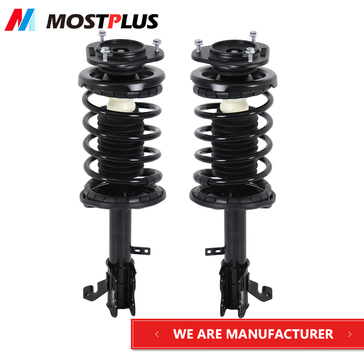 2PCS Front Complete Shock Struts w/ Coil Springs For 1993