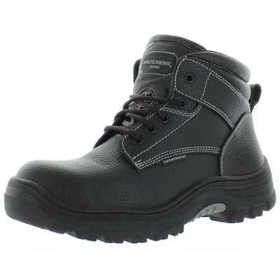 

Мужские ботинки Skechers Burgin-Tarlac с черным стальным носком 9, средний (D) BHFO 7475, Черный