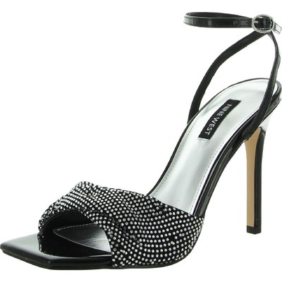 

Женские туфли Nine West Twinkle2, черные туфли на каблуке со стразами, 8, средний (B,M) BHFO 6861, Черный