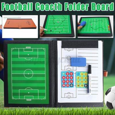 Taktiktafel Fußball Taktikmappe A4 PU Leader Coachboard Fußballbrett Fussball DE