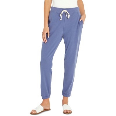 Женские брюки для бега трусцой AJ Easy Blue Jogger Fitness Workout в три точки L BHFO 9008