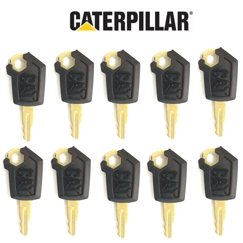 10pcs Heavy Equipment Keys 5p8500 Excavator Keys Grader Dozer Roller Skidsteer