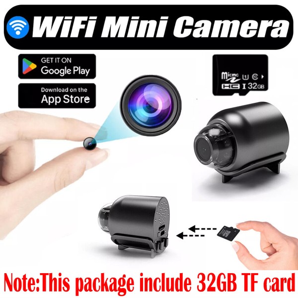 Mini Spy Camera WiFi HD 1080P Hidden IP Night Vision Camcorder Home Security Cam - Image 72