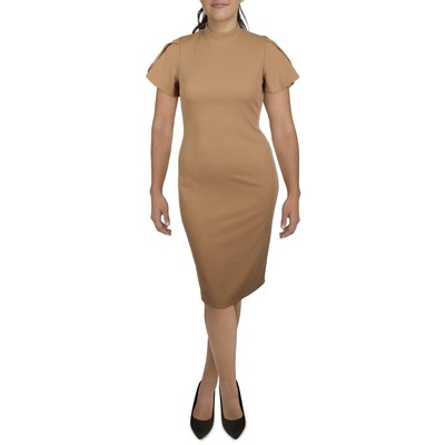 

Rachel Rachel Roy Женское коричневое макси-платье с разрезными рукавами на работу  BHFO 7266, Tan