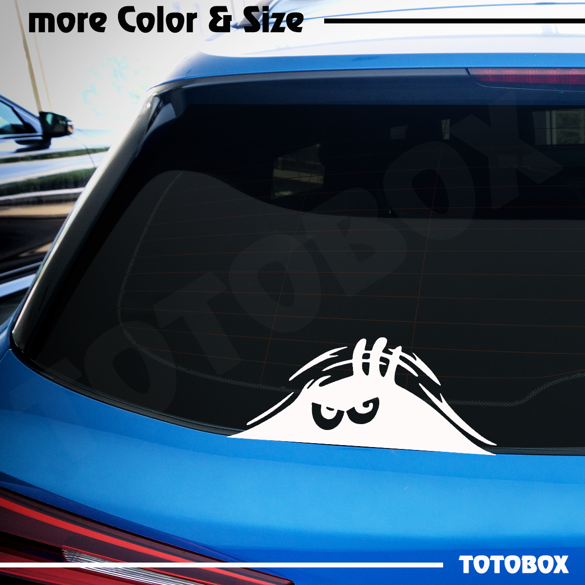 Monster Peeking Decal Sticker Auto Car Window Body Door Decals