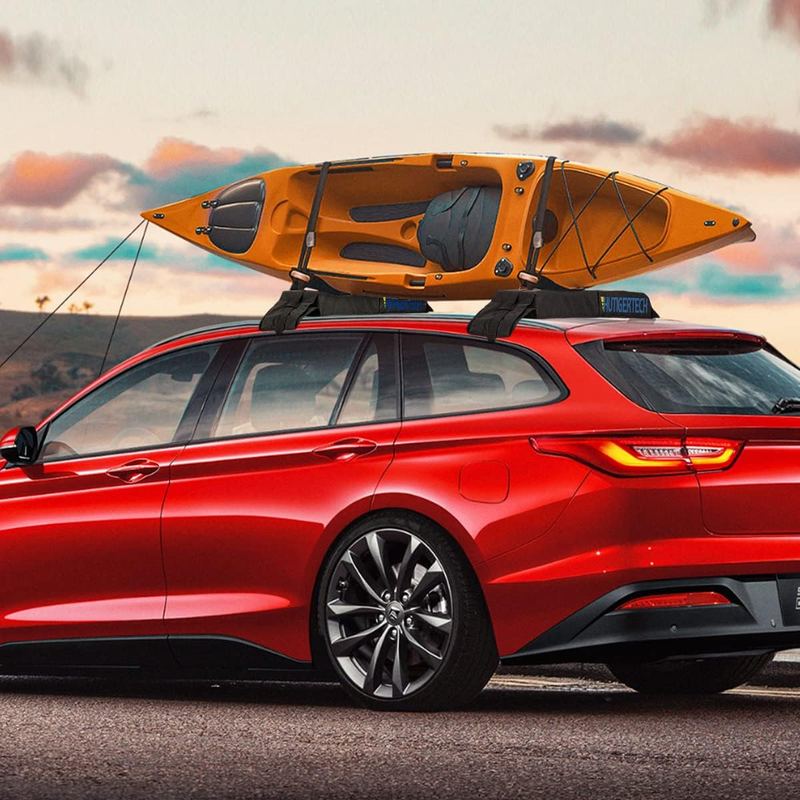 Kayak Roof Rack, Universal Soft Car Roof Rack Pads Pads for Kayak Surfboard SUP