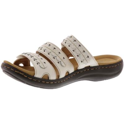 Женские плетеные сандалии Clarks Laurieann Cove с регулируемыми шлепанцами BHFO 4195