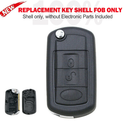 Remote Flip Folding Key Shell Case For Land Rover Discovery LR3 Range 3 Buttons