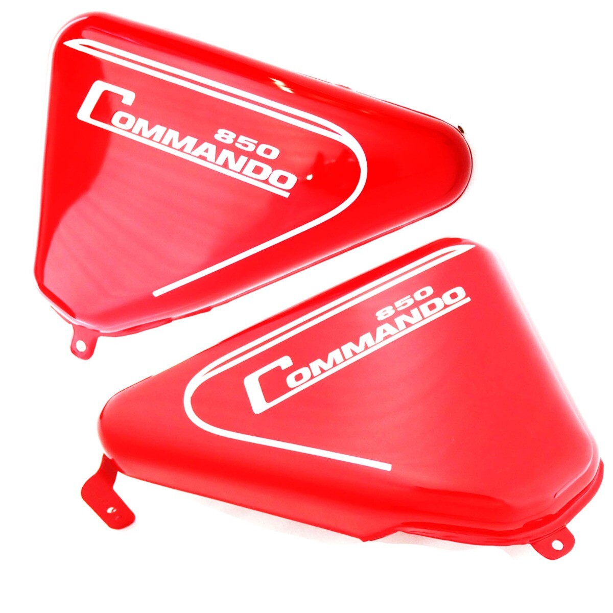 For Norton Commando Roadster 850 Side Panel Steel Red Painted  