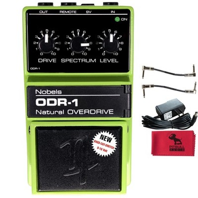 Nobels 2020 ODR-1 Natural Overdrive Pedal w/ Power Supply, Patch Cables & Cloth